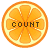 フリー素材 ボタン オレンジ count