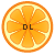 フリー素材 ボタン オレンジ DL