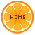 フリー素材 ボタン オレンジ home