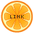 フリー素材 ボタン オレンジ link