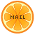 フリー素材 ボタン オレンジ mail