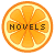 フリー素材 ボタン オレンジ novels