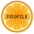 フリー素材 ボタン オレンジ profile