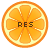 フリー素材 ボタン オレンジ res