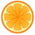 フリー素材 ボタン オレンジ sample